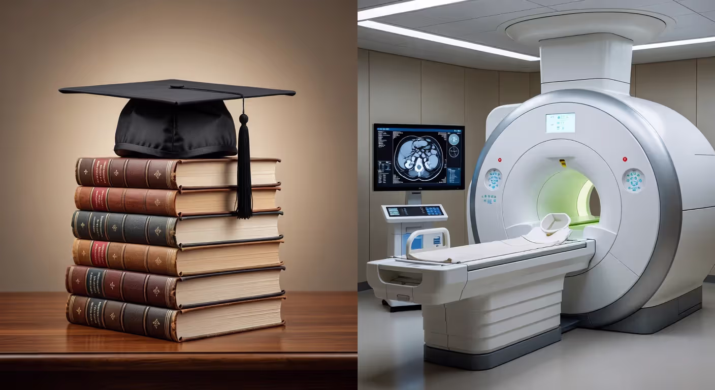 Medical education investment and radiology career comparison