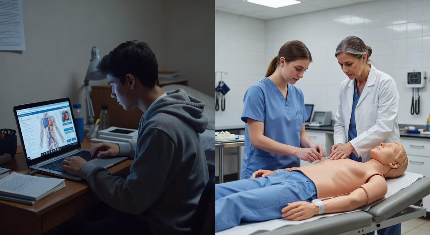 Online versus in-person phlebotomy training comparison