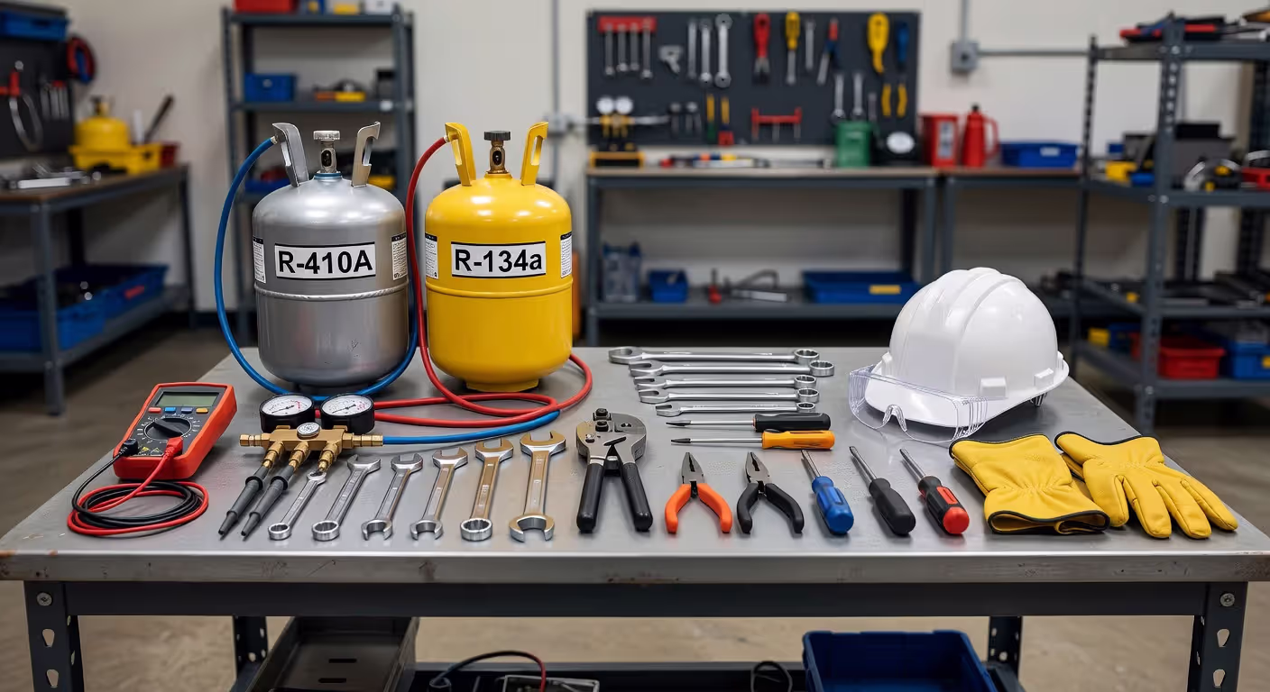 Essential HVAC tools and equipment required for training programs