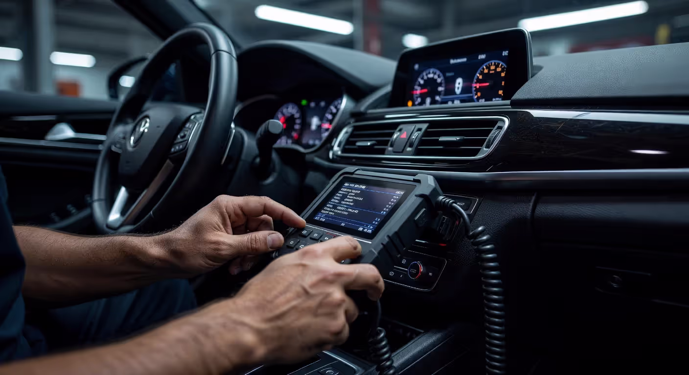 Automotive diagnostic equipment used in mechanic training
