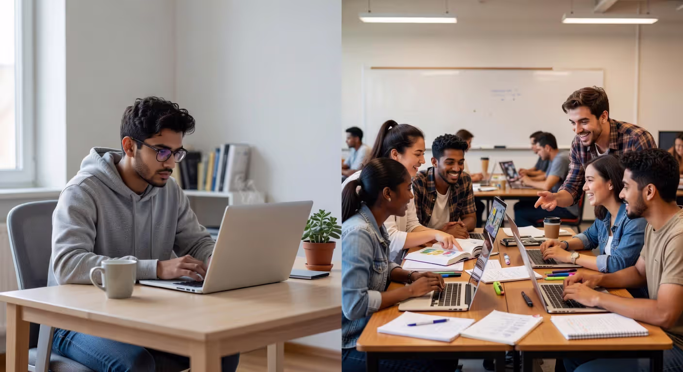 Comparison of online versus in-person coding bootcamp learning environments