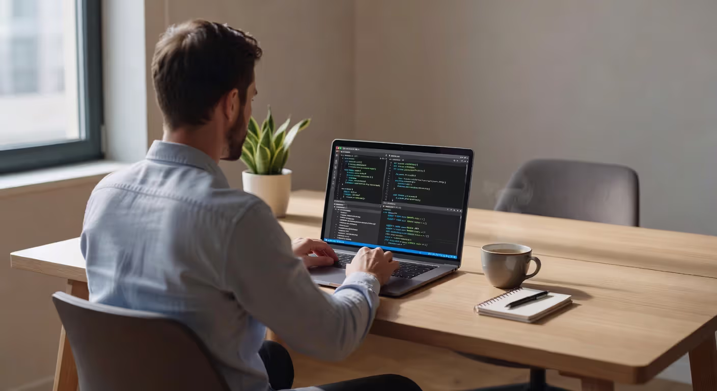 Data engineer coding and working with databases