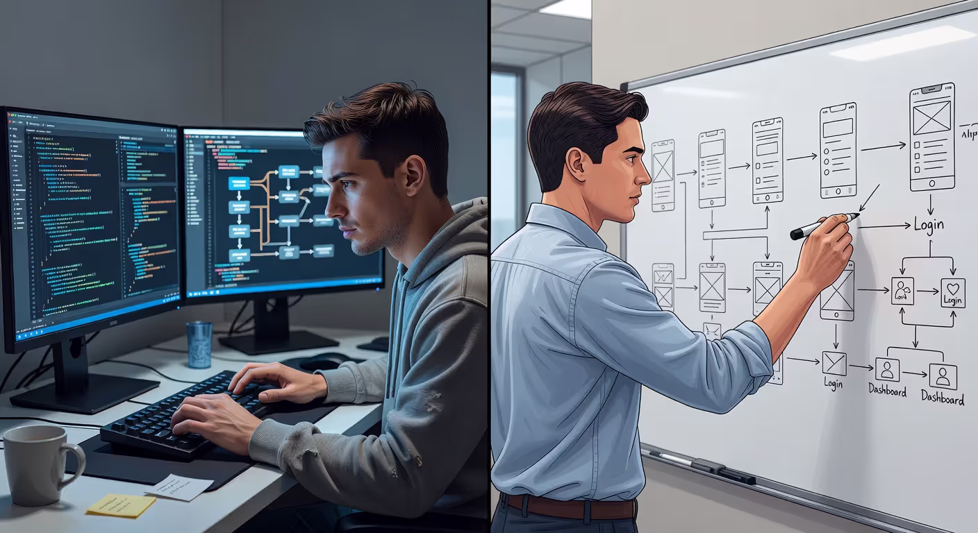 Software engineer transitioning to UX design work