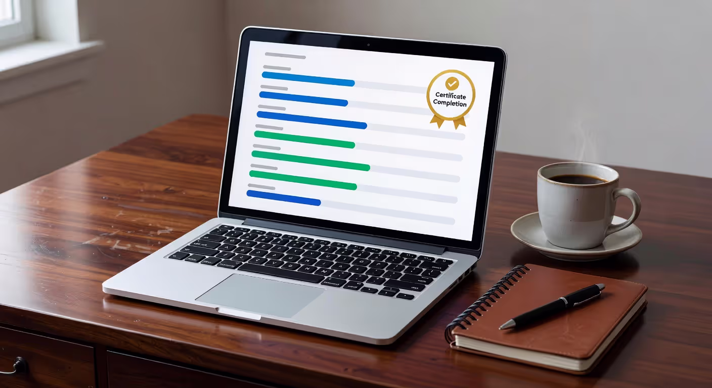 Online CEU course platform interface