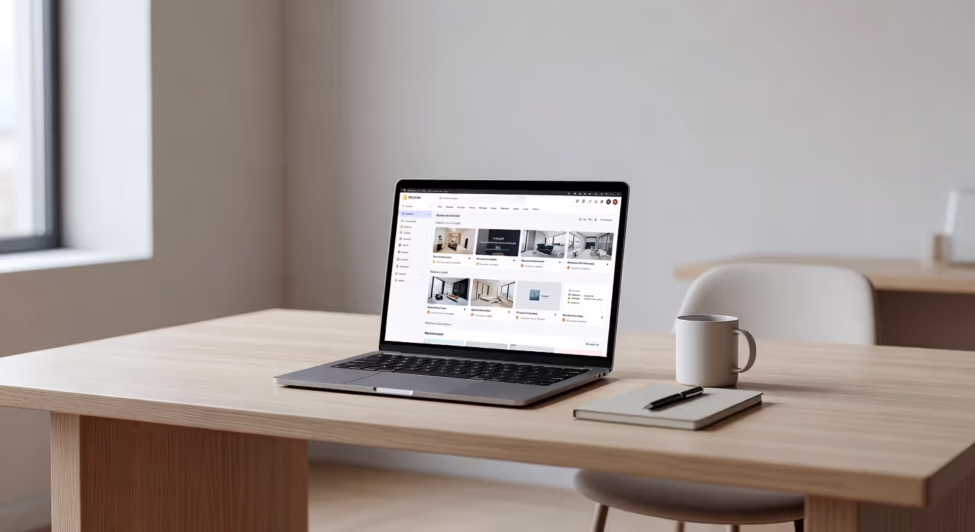 Real estate professional taking online continuing education course