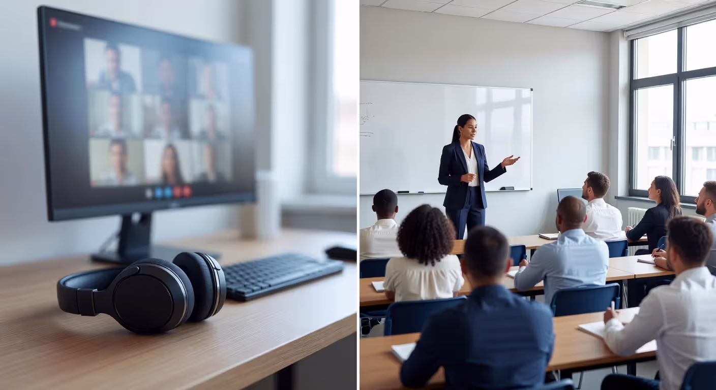 Comparison of online and in-person tax course formats