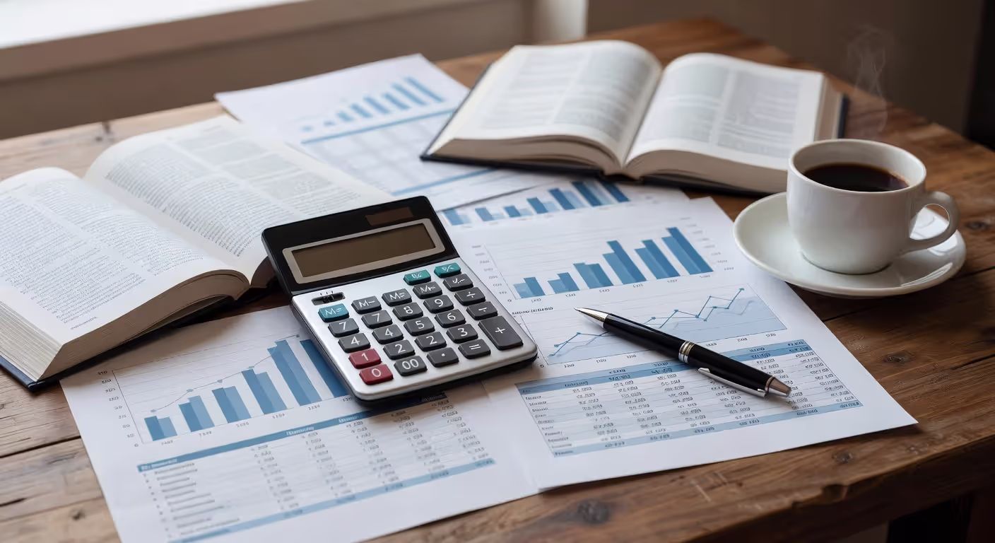 Tax preparation course materials and financial documents
