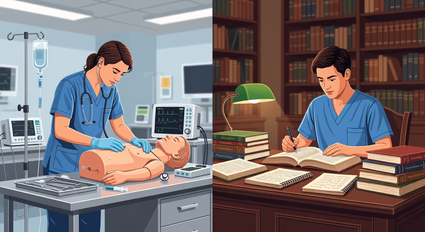 Comparison of applied science hands-on training versus traditional academic classroom learning